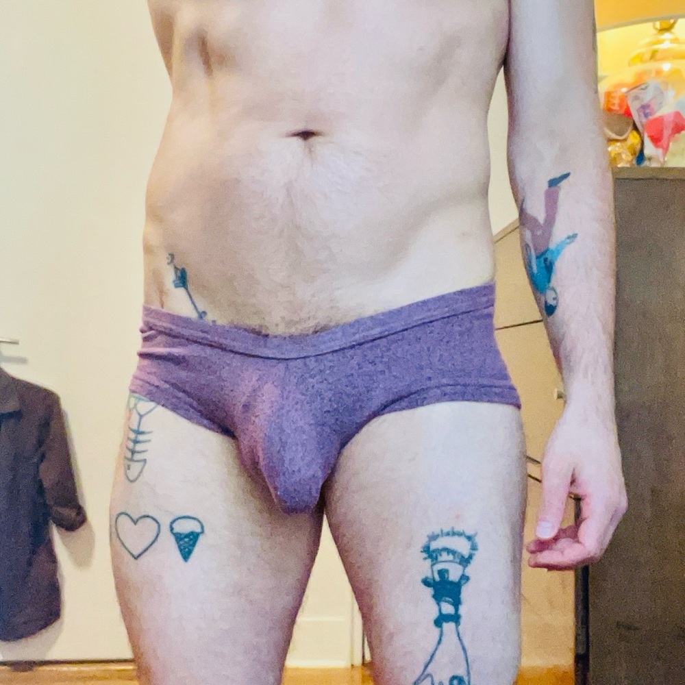 N2N Vintage Frost Brief Chilled Grape Color